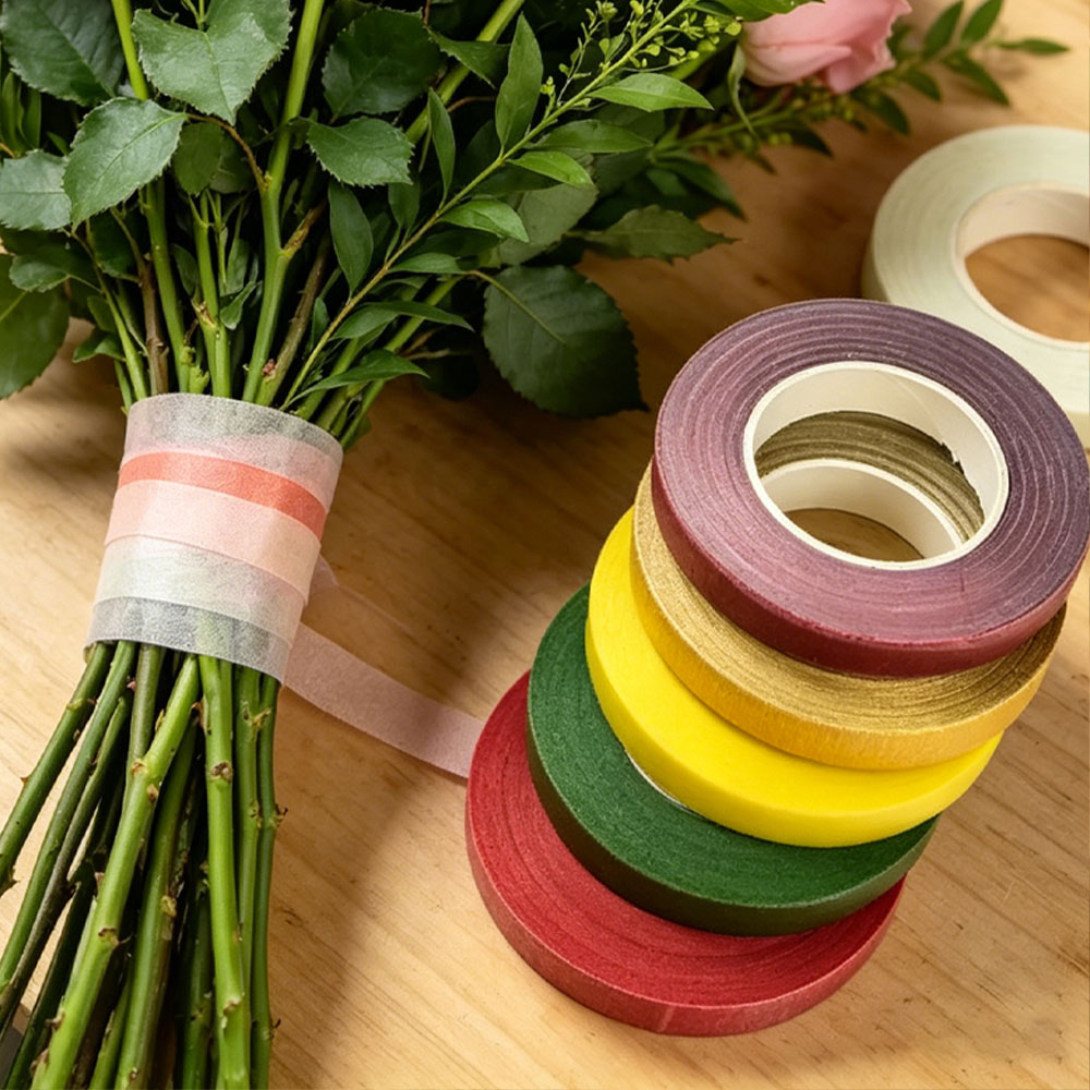 Florist Wreath Supply - 1PC Bouquet Floral Stem Tapes Green