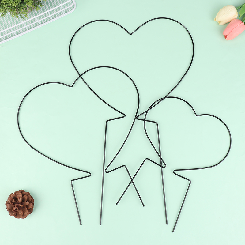 2Pcs Iron Heart-Shaped Garden  - Florist Supp 评论和价格