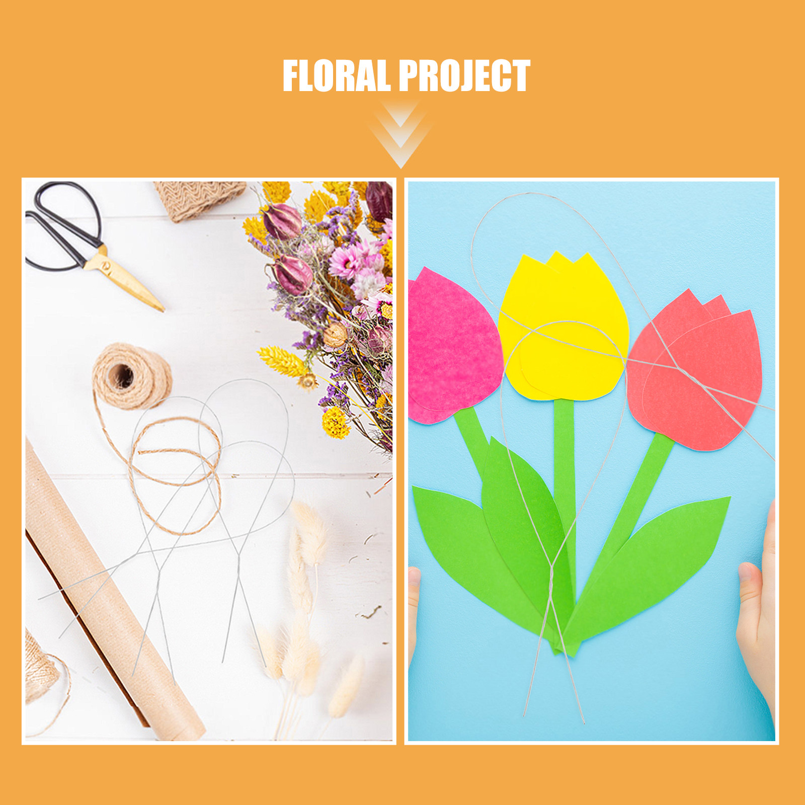 250Pcs DIY Rose Flower Wire Be - Florist Wreath Supply 评论和价格