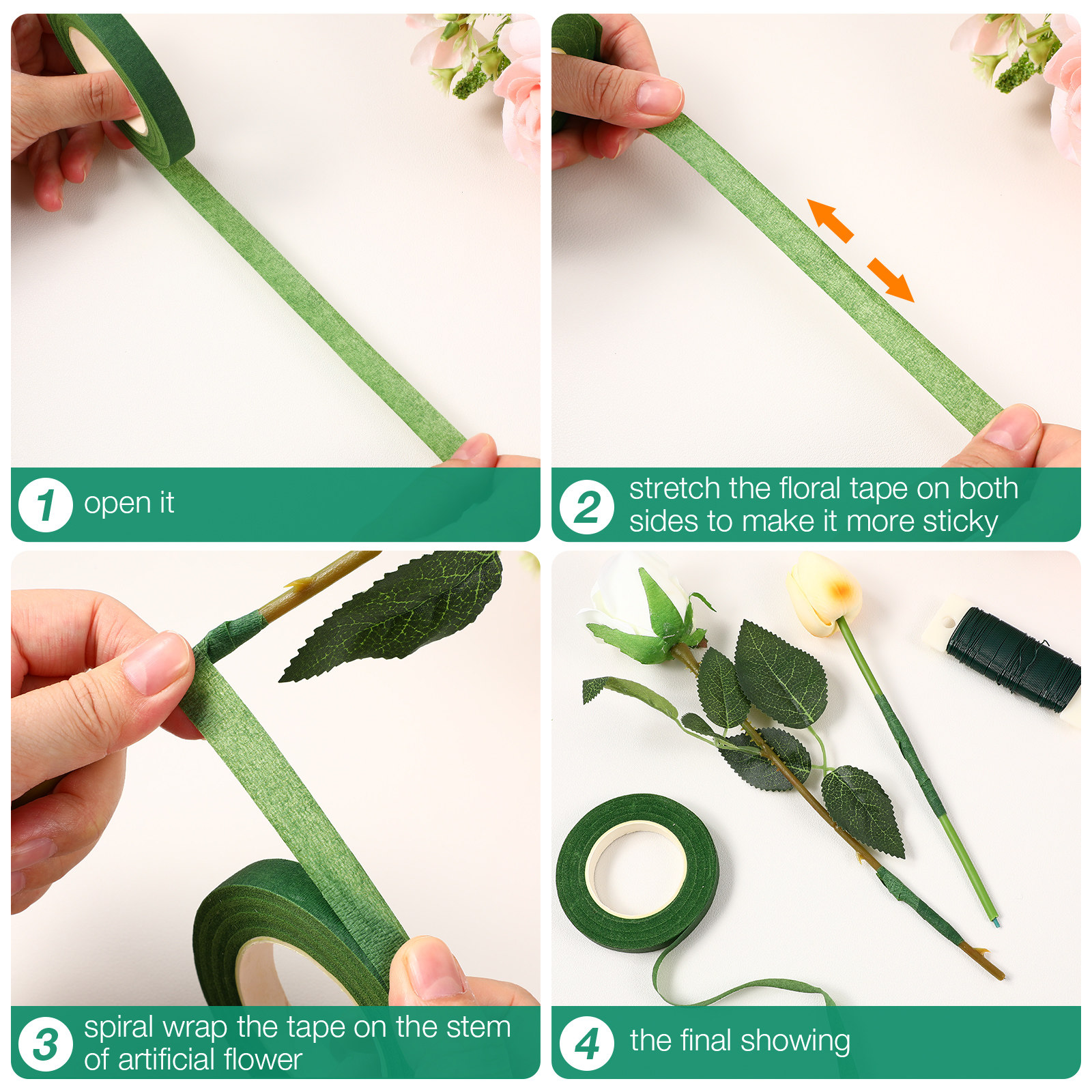 1Set Floral Tapes Supplies and - Florist Wreath Supply 评论和价格