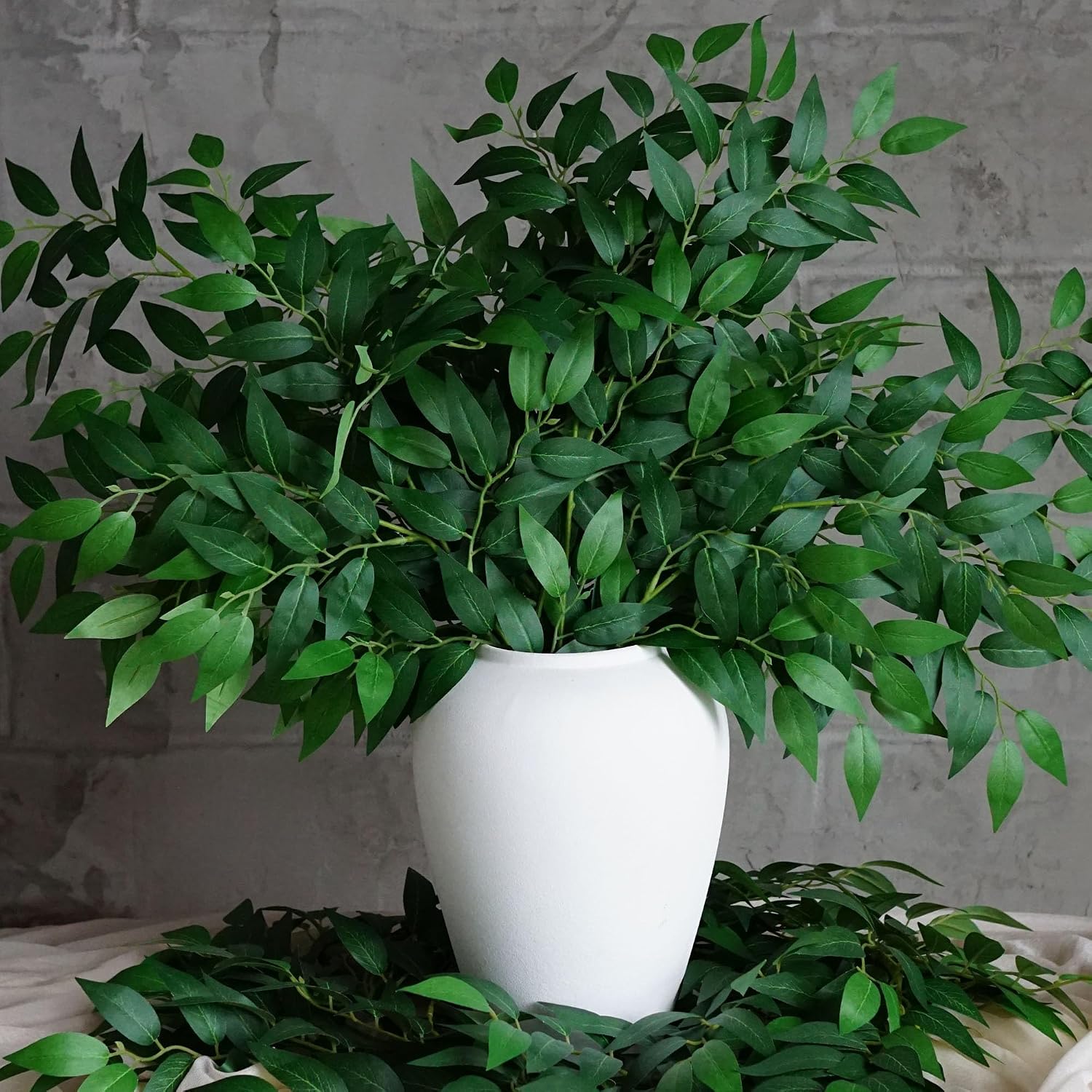 130Pcs 68CM Artificial Italian - Ruscus Stem Faux 评论和价格